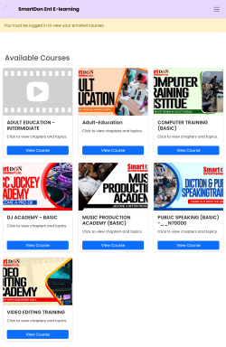 SmartDon Entertainment E-learning