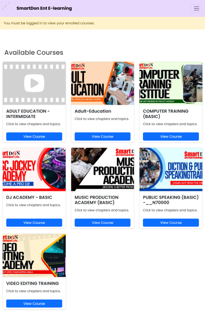 SmartDon Entertainment E-learning